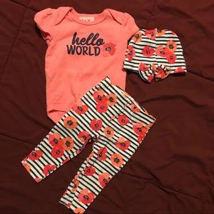 Hello World 3pc outfit